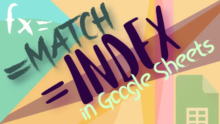 Index and Match function