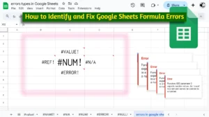 How to Identify and Fix Google Sheets Formula Errors
