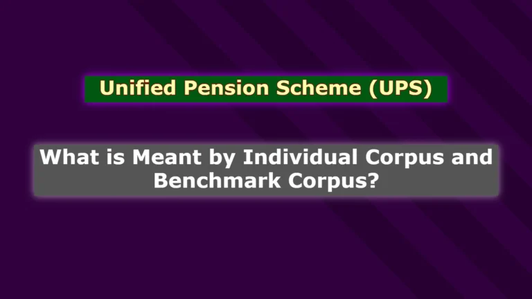 What is Meant by the Individual Corpus and Benchmark Corpus